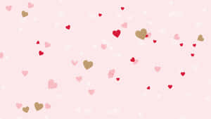 Preppy Valentines Day Hearts Wallpaper