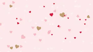 Preppy Valentines Day Hearts Wallpaper