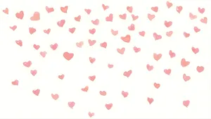 Preppy Valentines Day Hearts Wallpaper