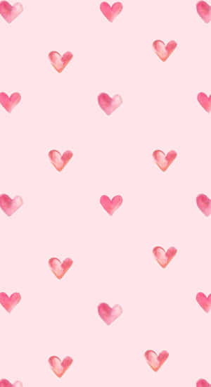 Preppy Valentines Day Hearts Wallpaper