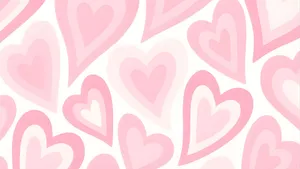 Preppy Valentines Day Hearts Wallpaper