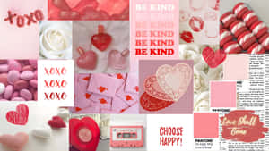 Preppy Valentines Day Inspiration Wallpaper