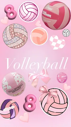 Preppy Volleyball Aesthetic Wallpaper