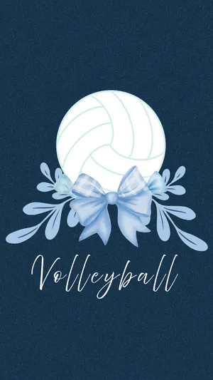 Preppy Volleyball Design Wallpaper