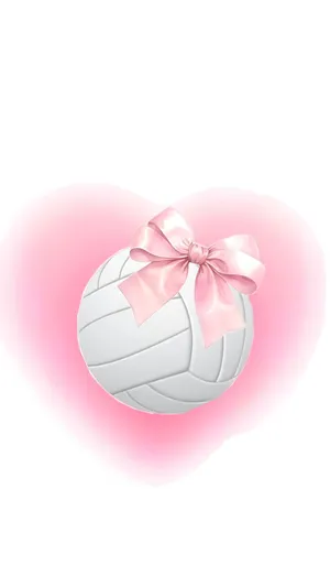 Preppy Volleyball Heart Wallpaper