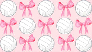 Preppy Volleyball Pattern Wallpaper