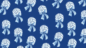 Preppy Volleyball Pattern Wallpaper