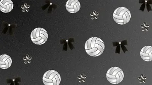 Preppy Volleyball Pattern Wallpaper
