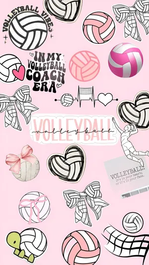 Preppy Volleyball Vibes Wallpaper