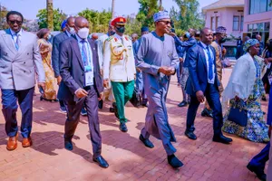 President Muhammadu Buhari At Kigali Genocide Memorial Wallpaper
