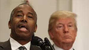 Presidential Aspirations - Ben Carson Alongside Donald Trump Wallpaper