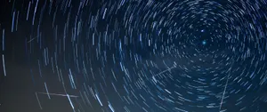 Pretty 3440x1440 Space Star Trail Photography Wallpaper