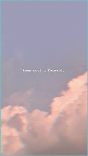 Pretty Aesthetic Text In The Clouds Wallpaper