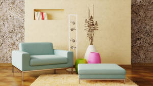 Pretty Desktop Pastel Interior Wallpaper