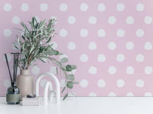 Pretty In Pink And White Wallpaper