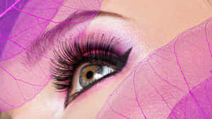 Pretty In Pink Makeup Look Wallpaper