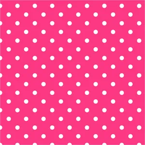 Pretty Pink And White Polka Dots Wallpaper