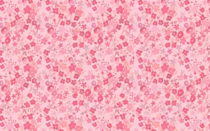 Pretty Pink Preppy Flowers Wallpaper