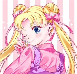 Pretty Pink Sailor Moon Pfp Wallpaper