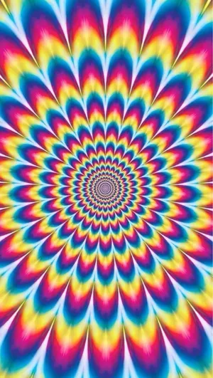 Pretty Tie Dye Optical Illusion Wallpaper