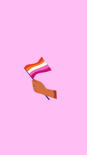 Pride_ Flag_ Hand_ Hold_ Illustration Wallpaper