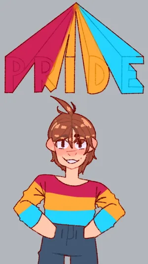 Prideful Smile Cartoon Character Wallpaper