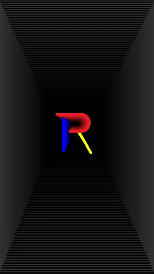 Primary Colored R Alphabet Wallpaper