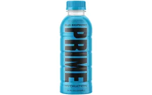 Prime Blue Raspberry Hydration Drink Bottle Wallpaper