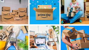 Prime Day Celebration Amazon Packages Wallpaper