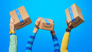 Prime Day Celebrationwith Amazon Boxes Wallpaper