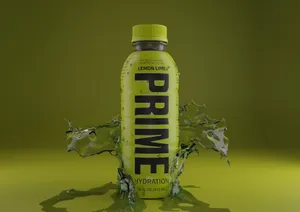 Prime Lemon Lime Hydration Drink Splash Wallpaper