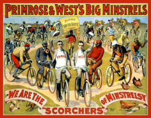 Primroseand Wests Big Minstrels Vintage Poster Wallpaper