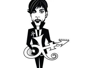 Prince Symbol Black-and-white Vector Art Wallpaper