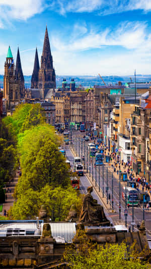 Princes Street Edinburgh Scotland Wallpaper