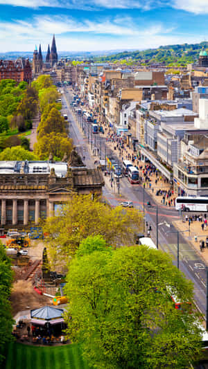 Princes Street Edinburgh Scotland Wallpaper