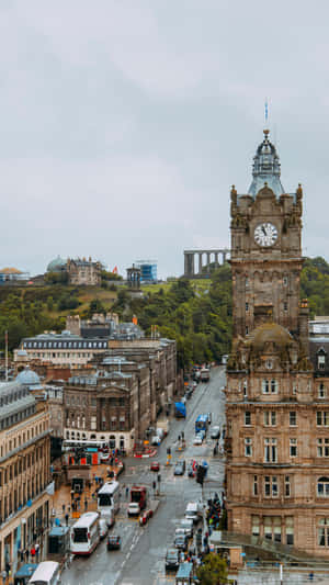 Princes Street Edinburgh View Wallpaper