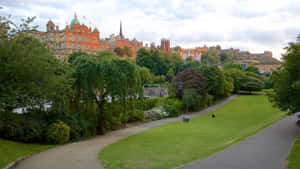 Princes Street Gardens Edinburgh Scotland Wallpaper