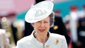 Princess Anne Adorned In Graceful All-white Outfit Wallpaper