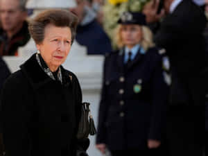 Princess Anne Attending Greece King's Funeral Wallpaper