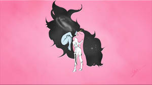 Princess Bubblegum And Marceline Pink Art Wallpaper