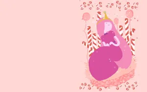 Princess Bubblegum Candy Cane Wallpaper