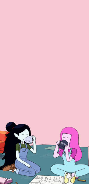 Princess Bubblegum Marceline Tea Time Wallpaper