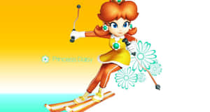 Princess Daisy: A Vibrant And Enthusiastic Super Mario Character Wallpaper