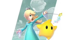 Princess Rosalina In A Dreamy Cosmic Setting Wallpaper