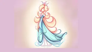 Princess Rosalina Poised In A Celestial Aura Wallpaper