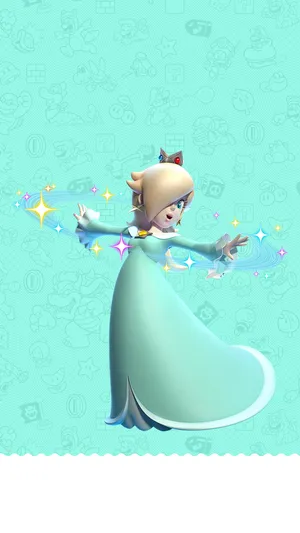 Princess Rosalina Striking A Charismatic Pose Wallpaper
