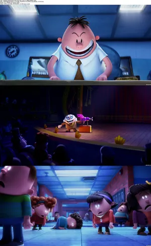 Principal Krupp Transformed Into Captain Underpants In The First Epic Movie Wallpaper