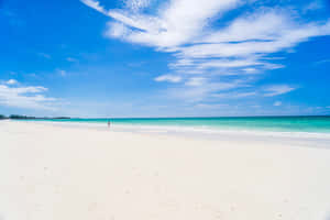 Pristine Bahamas Beach With Crystal Clear Water Wallpaper