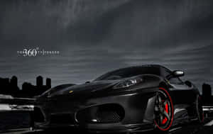 Pristine Ferrari 360 Modena Under The Sunset Wallpaper