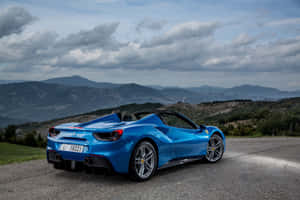 Pristine Ferrari 458 Spider - Majestic Beauty Unleashed Wallpaper